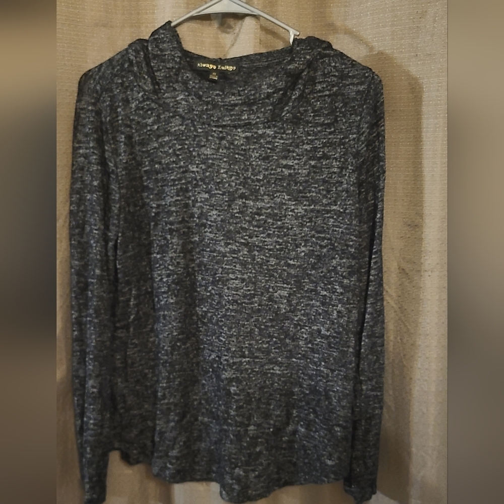 Alway's Indigo Women's Charcoal Long Sleeve Sweater
